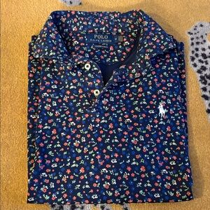 POLO Ralph Lauren Floral Slim Fit Polo Shirt Medium